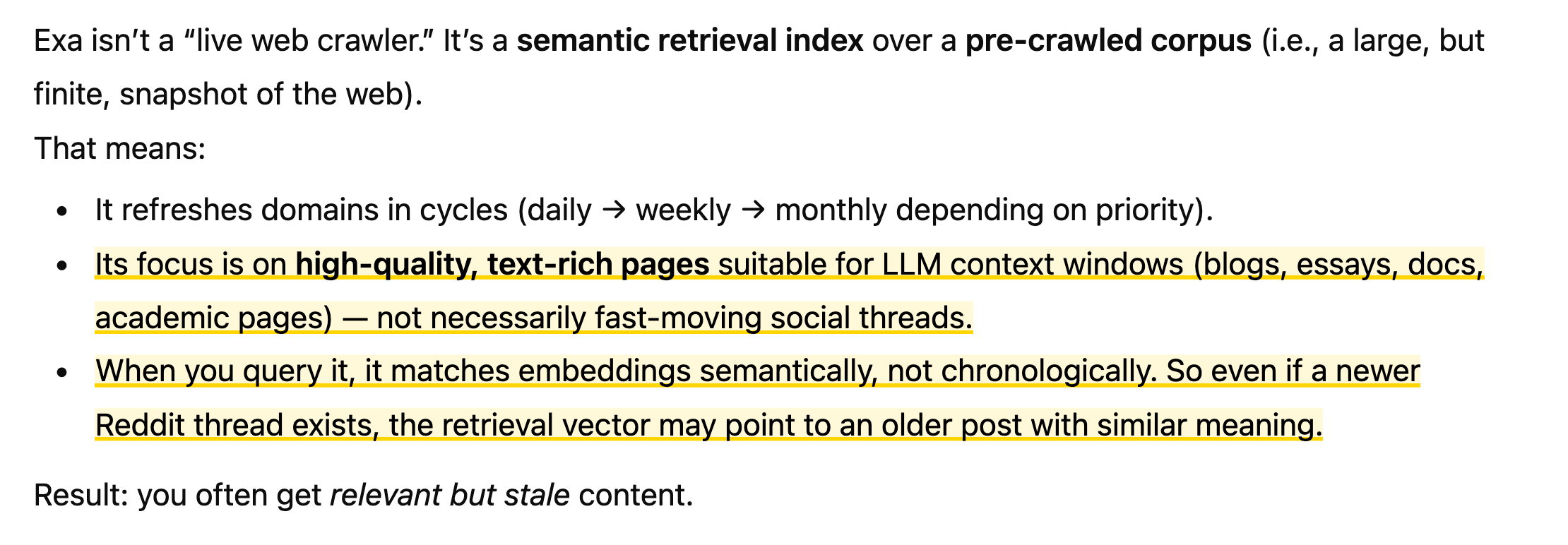 Semantic Retrieval Explanation