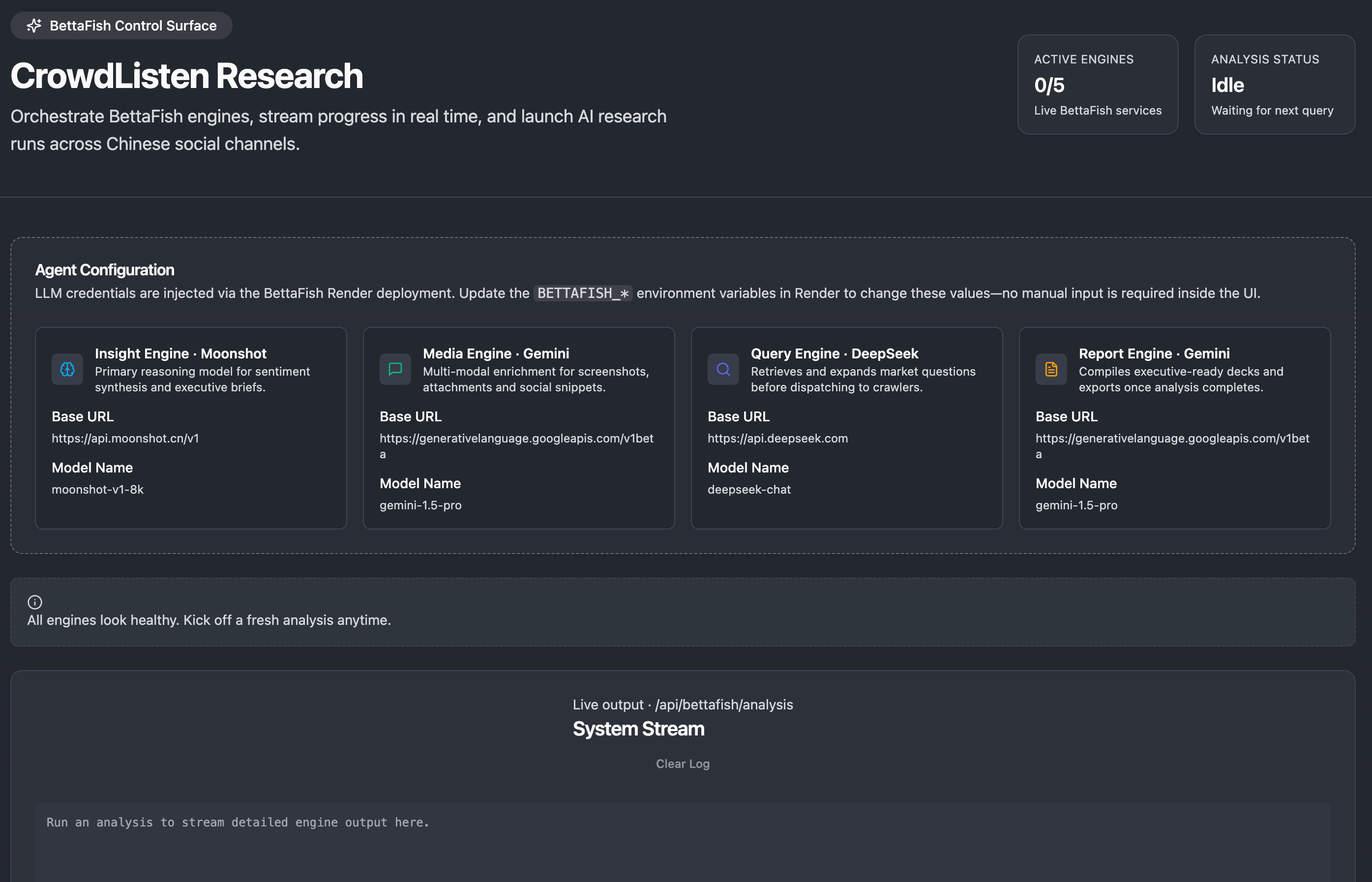 Research Command Center