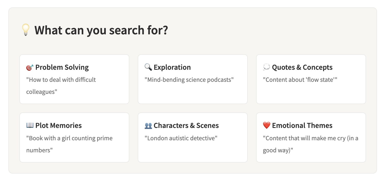 Query Categories